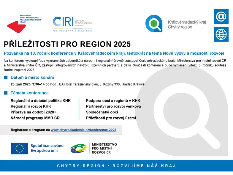 10. ročník konference Příležitosti pro region 